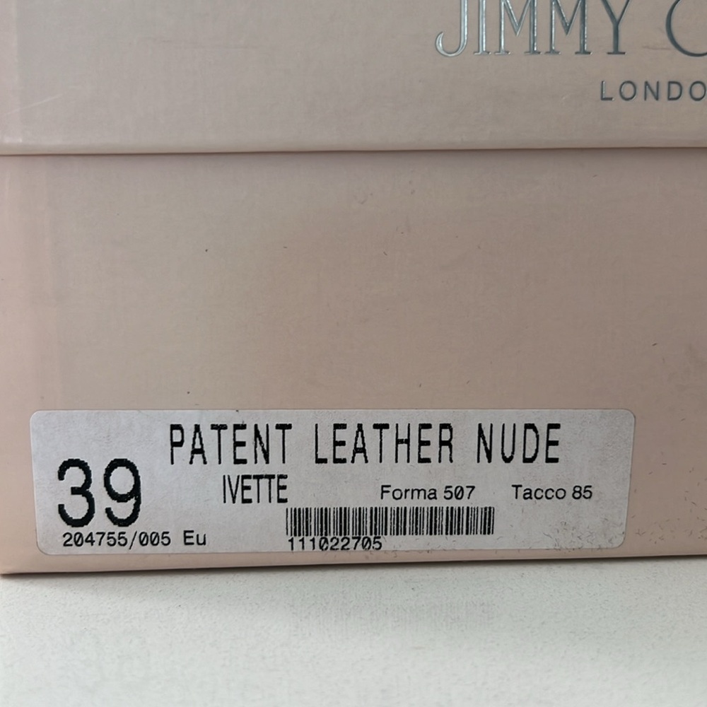 Nude Patent Leather Ivette Heels - Picture 7 of 7